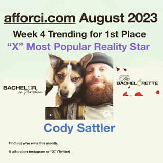 Cody Sattler, bachelorette, bachelor in paradise, afforci