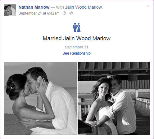 Nathan Marlow Marriage